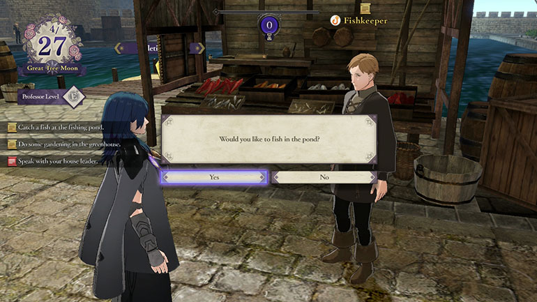 fire emblem three houses fishing npc