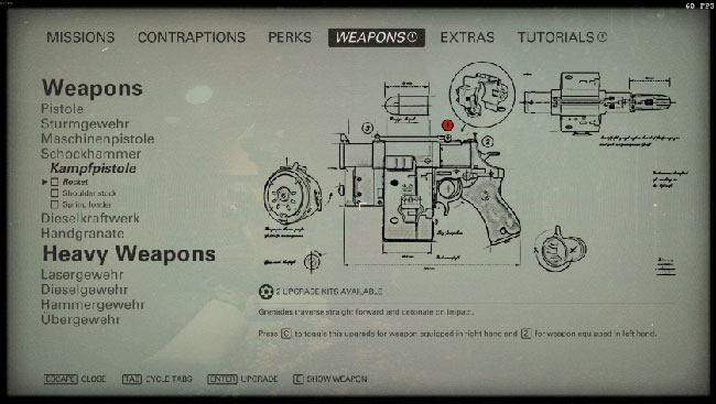 Wolfenstein II револьвер