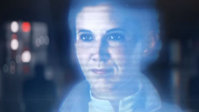 Star Wars Battlefront 2 2017 голограмма принцессы Леи Star Wars Battlefront 2 2017 голограмма принцессы Леи